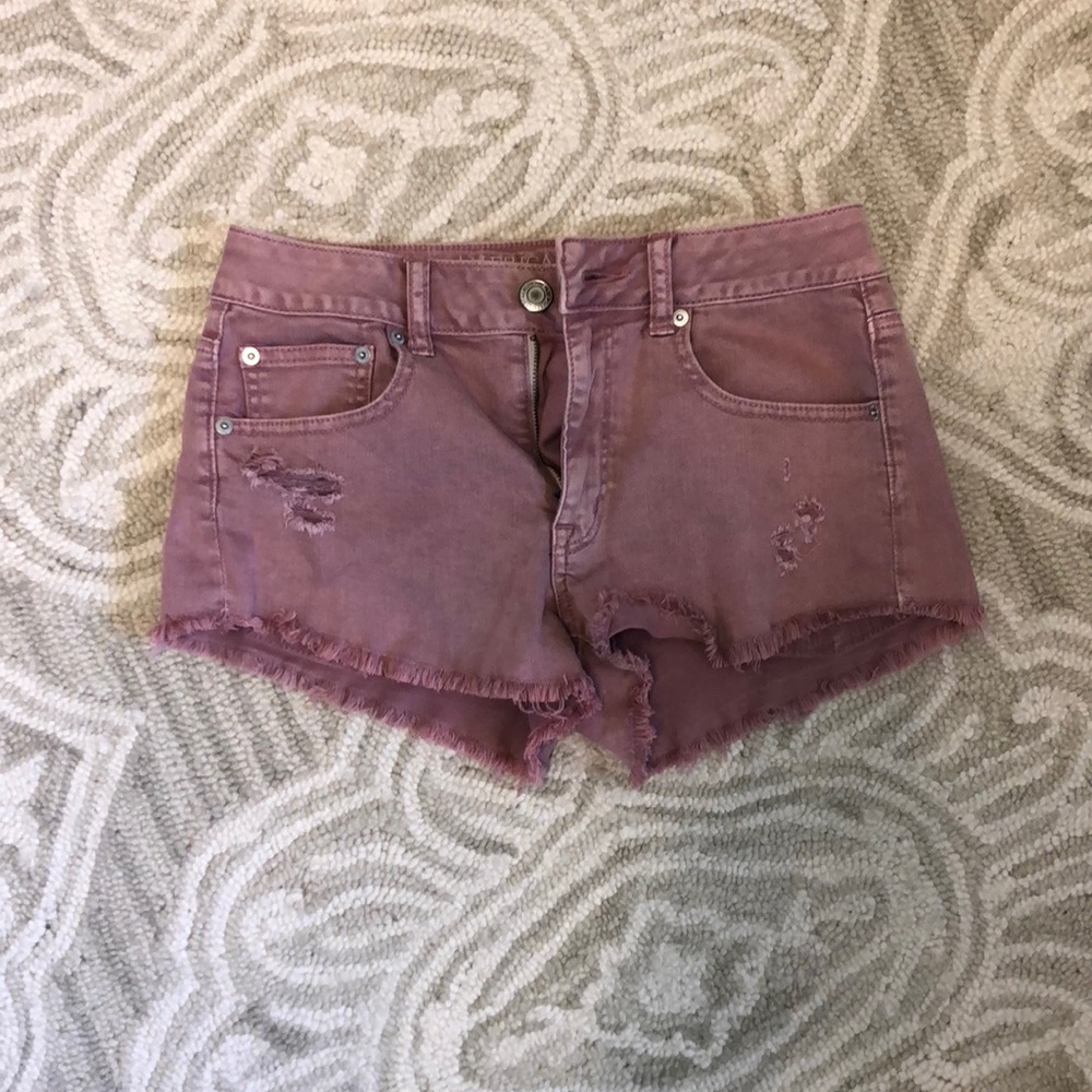 AE Rustic Pink Jean Shorts